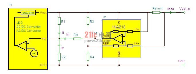 图 5：INA213 压降补偿