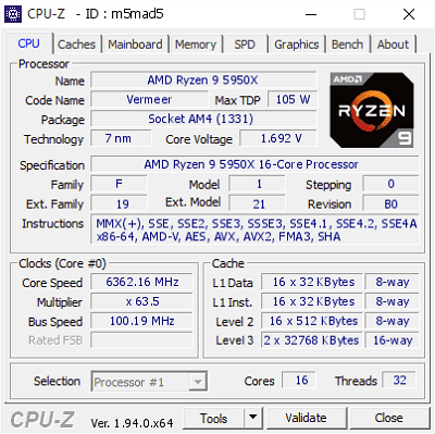 AMD R9 5950X超频记录如何？CPU性能跑分如何？
