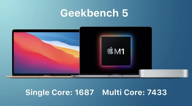 自研芯片MacBook Air跑分超过高配16寸MacBook Pro