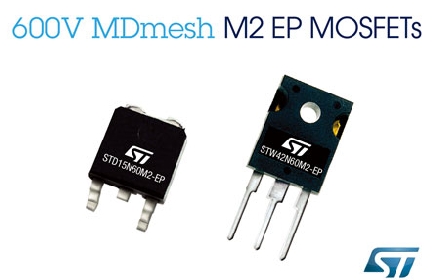 ST MDmesh M2系列的N－沟道功率MOSFETs再增添新成员