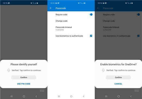 Android版微软OneDrive增添了面部解锁功能！