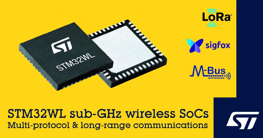 意法半导体推出STM32WL LoRa无线系统芯片系列产品