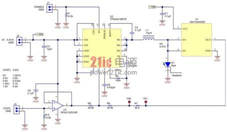 具有电流控制模式的LED降压稳压器简化了补偿操作
