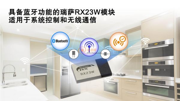 瑞萨电子推出具备蓝牙功能的RX23W模块 适用于物联网设备的系统控制与无线通信