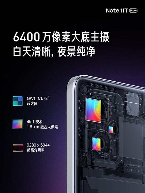 Redmi Note 11T Pro+发布：最好的LCD高刷屏手机 1999元起