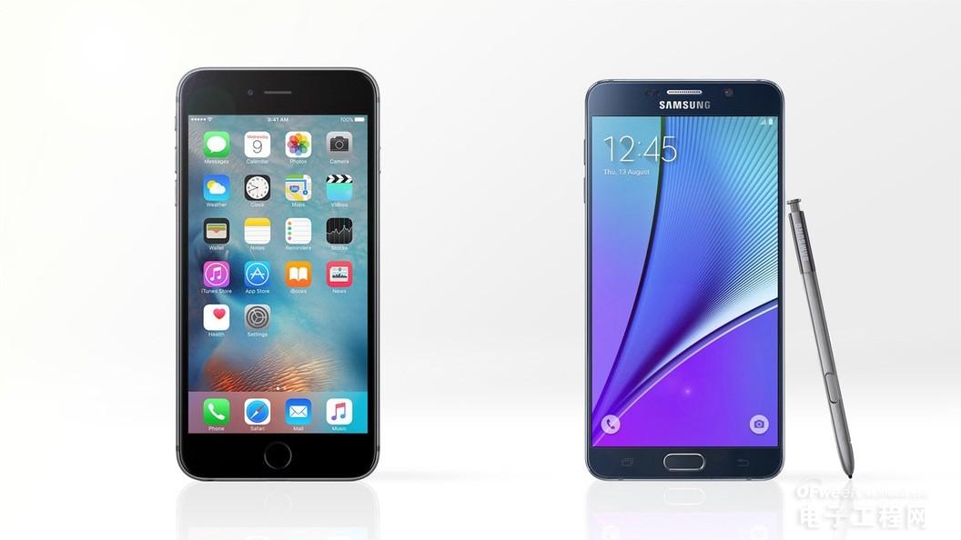 大屏抉择：苹果iPhone 6s/三星Galaxy Note5规格参数对比
