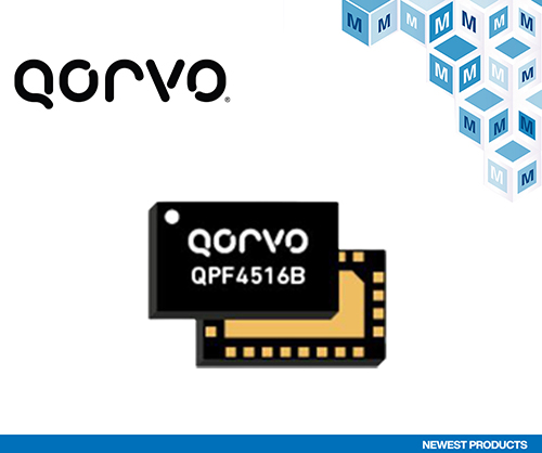 贸泽电子开售Qorvo QPF4516B Wi－Fi 6前端模块