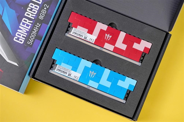 独特积木外观！影驰GAMER RGB DDR5-5600 8Gx2内存图赏