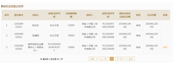 苏宁回应股权全部出质给阿里巴巴旗下公司