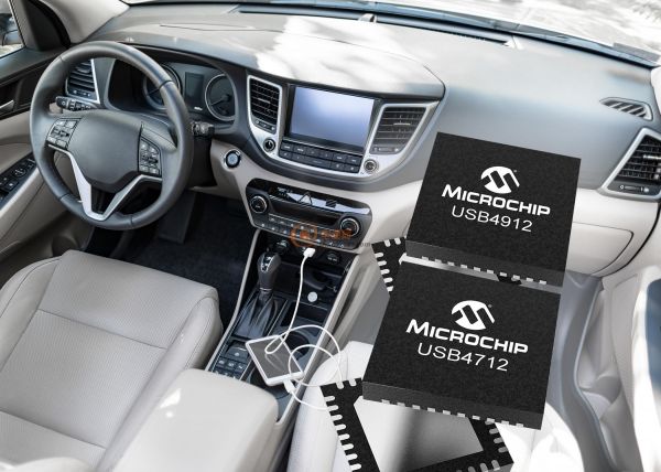 Microchip推出单端口USB Smart Hub IC，帮助汽车制造商优化系统成本