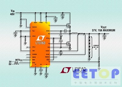 60V、同步降压型 LED 驱动器 提供超过 300W 的 LED 功率
