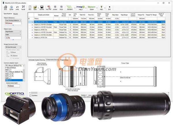 Excelitas Technologies发布增强型MachVis成像镜头软件