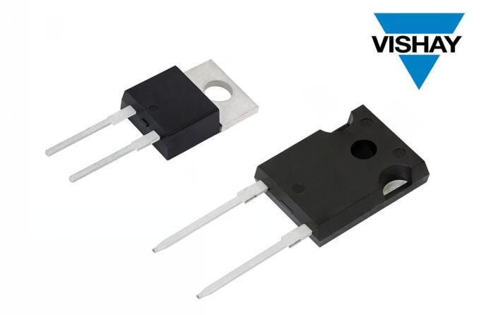 Vishay推出的新型FRED Pt® 第五代600 V Hyperfast和Ultrafast整流器