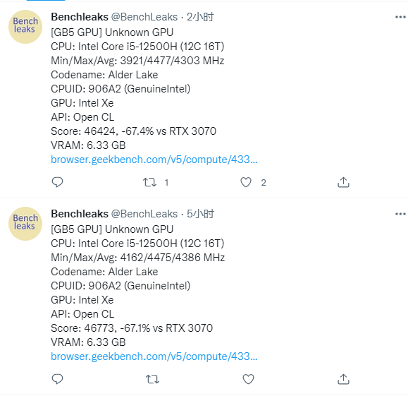 Intel Arc独立显卡新版首曝：追上四年前的RX 580