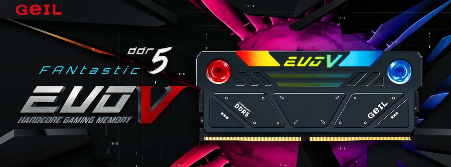 GeIL 推出全球首款带 RGB 风扇的 DDR5 内存条