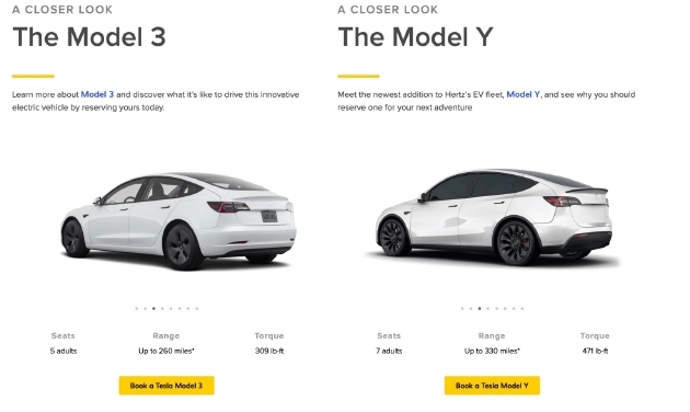 订购10万辆特斯拉Model 3之后 赫兹将Model Y加入其租赁车队