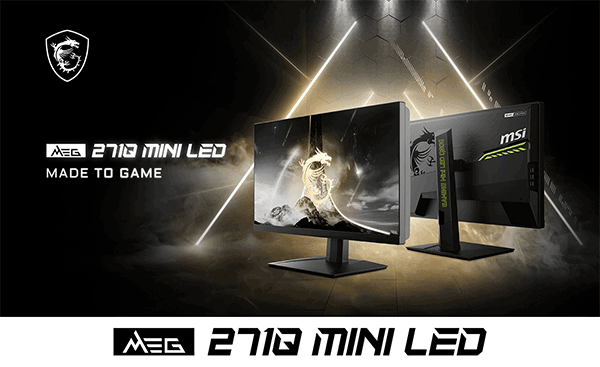 微星发布世界首款 27 英寸 2K 300Hz mini LED 显示器