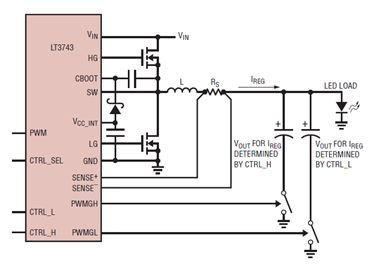 基于LT3743 LED驱动器新型调光方案详解