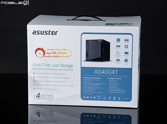 华芸ASUSTOR AS4004T NAS试用 10Gb高速传输到位