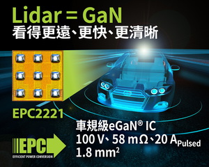 EPC积极发展光达应用的车规认证积体电路