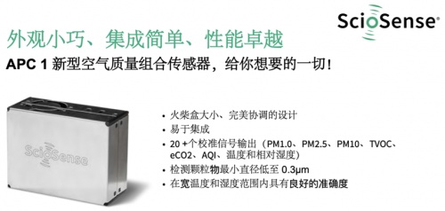 睿感（ScioSense)发布新品空气质量传感器，赋能健康生活