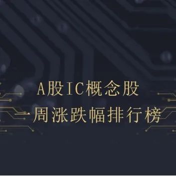 IC概念股本周涨跌幅排行：赛腾股份涨15.83%居首，台基股份垫底
