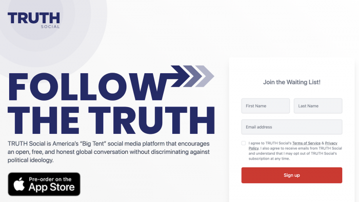 特朗普的TRUTH Social社交应用可能违反了它所基于的开源代码的条款
