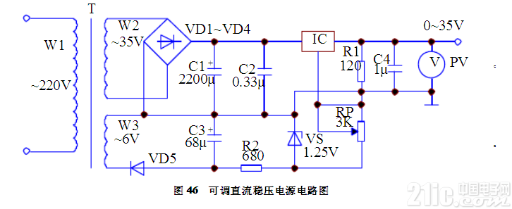 可调直流稳压电源电路模块设计