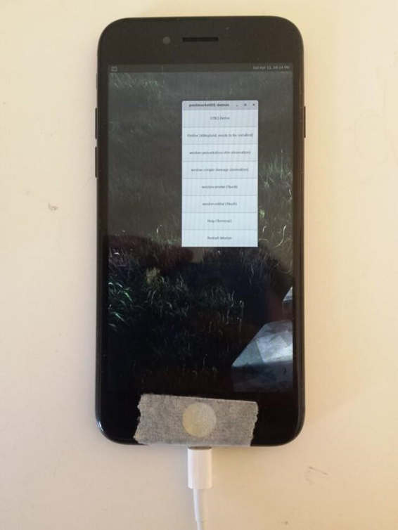 Linux On iPhone 7 可以运行 Wayland啦!