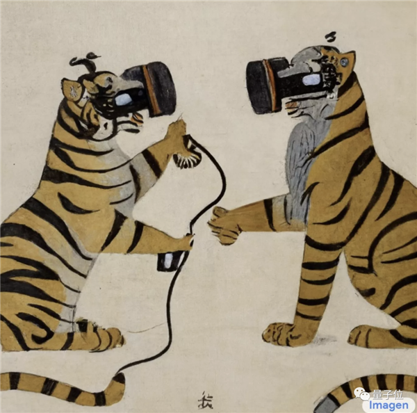 宋朝名画“虎戴VR眼镜” 在外网火了