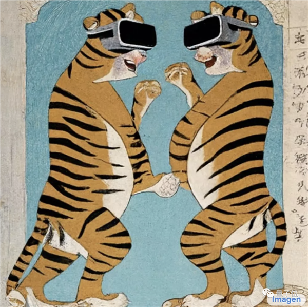 宋朝名画“虎戴VR眼镜” 在外网火了