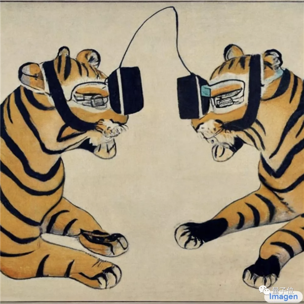宋朝名画“虎戴VR眼镜” 在外网火了