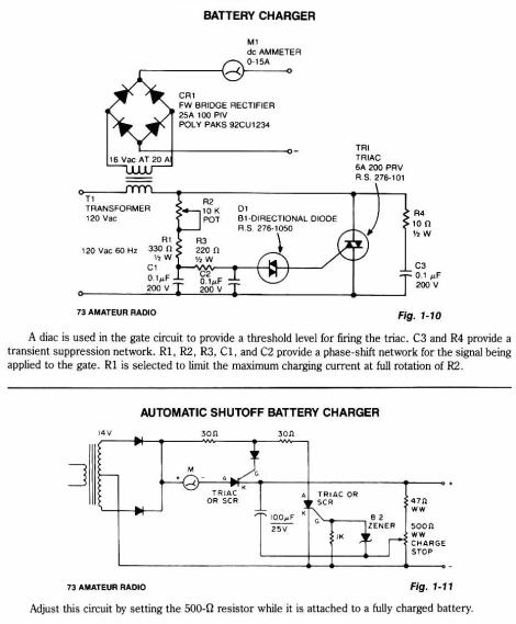 Automatic Shutoff Battery Charger Circuit