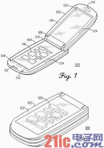 摩托罗拉翻盖3D显示手机专利曝光