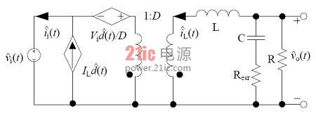 非隔离负电压Buck开关电源CCM小信号模型