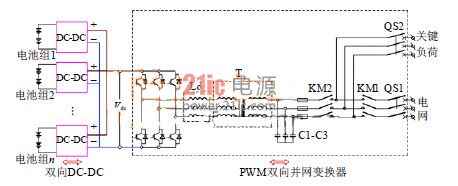双向DC-DC变换器主电路拓扑