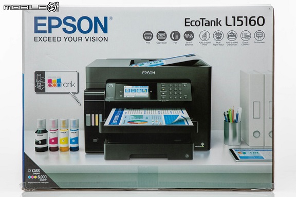 Epson EcoTank L15160 多功能事务机开箱实测｜支援 LINE 打印的办公文书好帮手