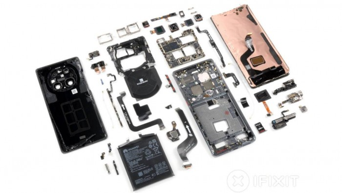 Fixit拆解华为Mate 40 Pro：修比买更难