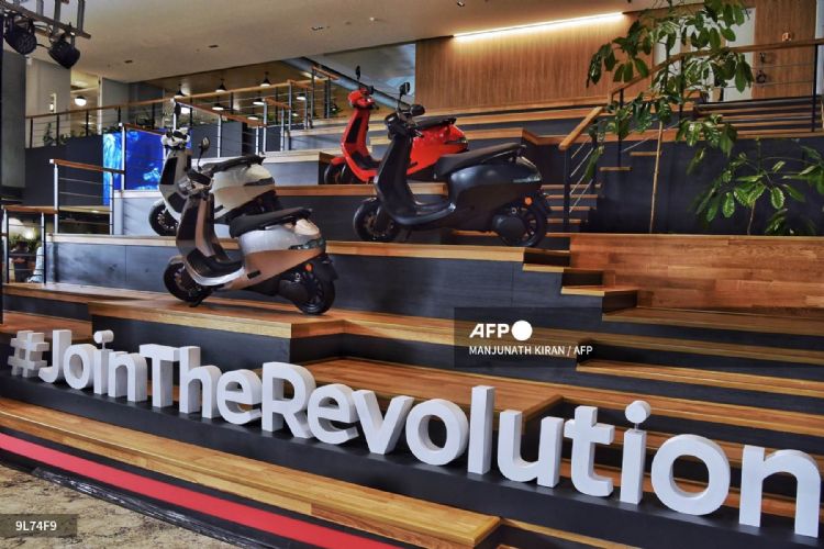 印度电动车市场进入高成长期。法新社