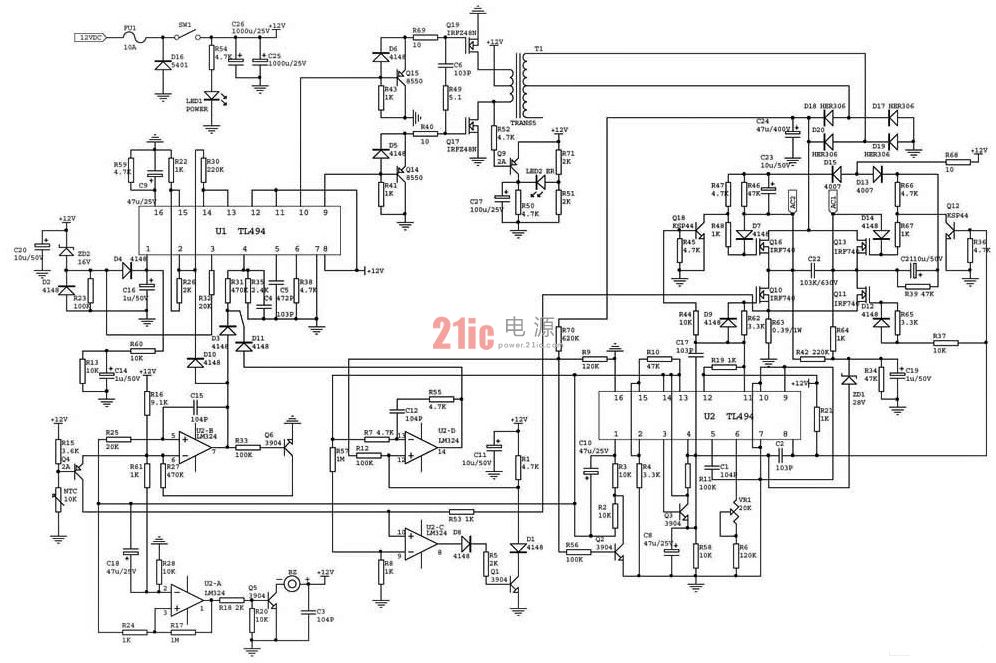 一款常见的车载逆变器电路原理图.jpg