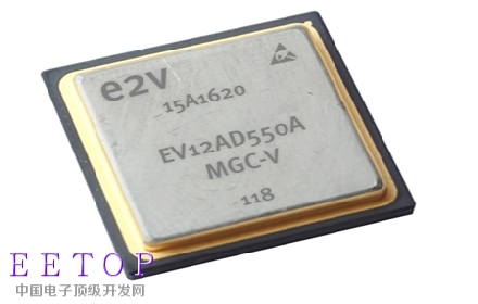 全球首款双通道S波段的宇航应用ADC－ EV12AD550A