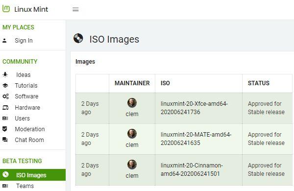 Linux Mint 20安装镜像将很快发布