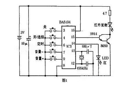 设计音响红外遥控电路