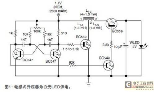 节能的袖珍型白光LED手电筒
