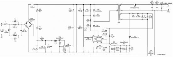 一款高功率因数、可控硅调光的LED驱动器