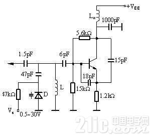 图2 压控振荡器应用电路-实例