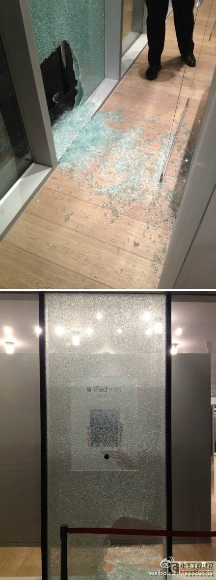 iPhone 5上市前苹果店遭盗砸 警方介入调查