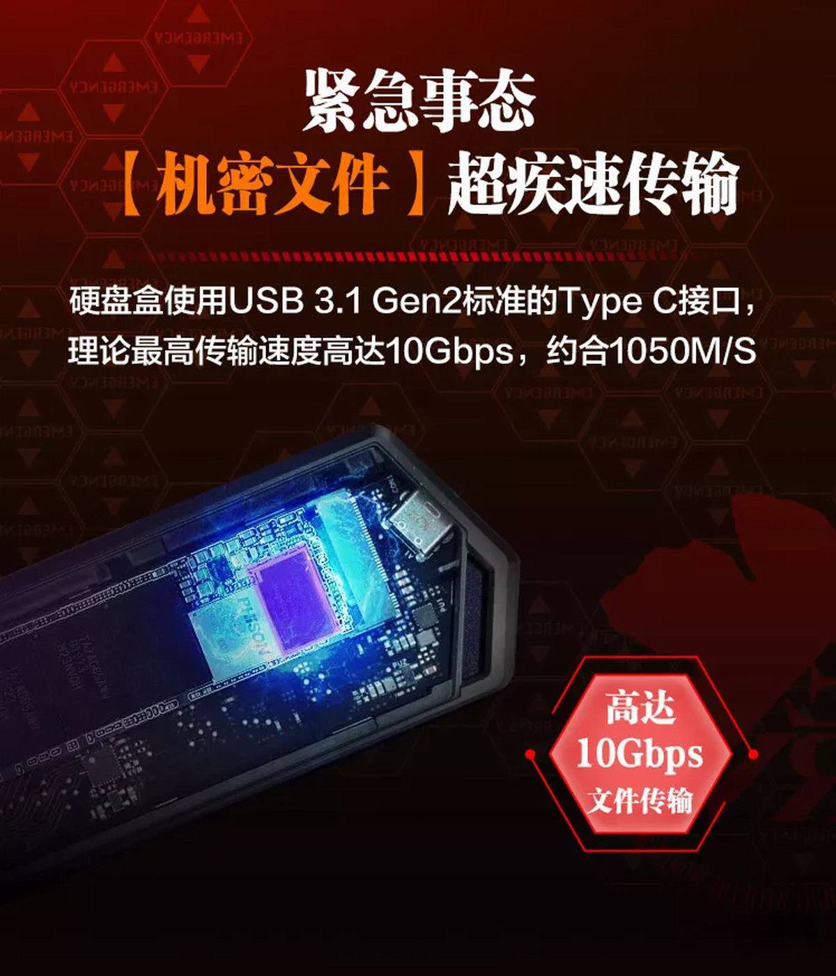 还记得那年追过的EVA,华硕推出ROG X EVA联名定制移动硬盘盒-充电头网
