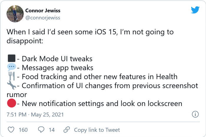 iOS 15可能会加入一个全新的健康功能：食物跟踪