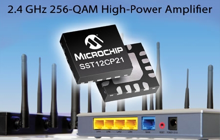 Microchip推出全新2.4GHz 射频高功率放大器SST12CP21